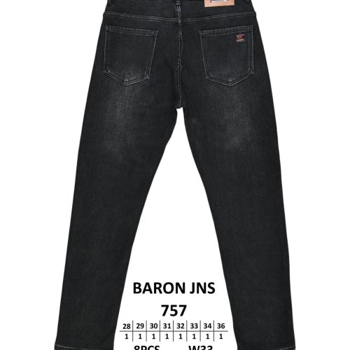 Джинсы God Baron (28-36) 757 black (зима) God Baron 757 black