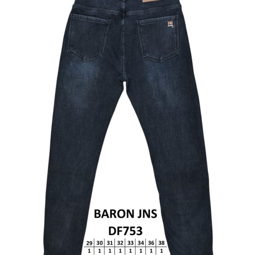 Джинсы God Baron (29-38) DF753 blue (зима) God Baron DF753 blue