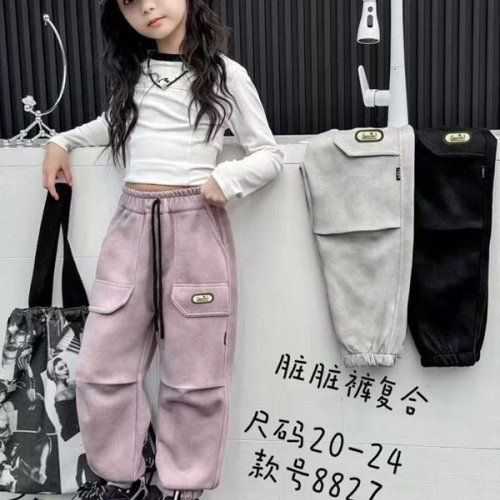 Штаны спорт Farbique (20-24) 8827 pink (зима) Farbique 8827 pink