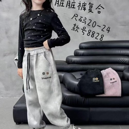 Штаны спорт Farbique (20-24) 8828 l.grey (зима) Farbique 8828 l.grey