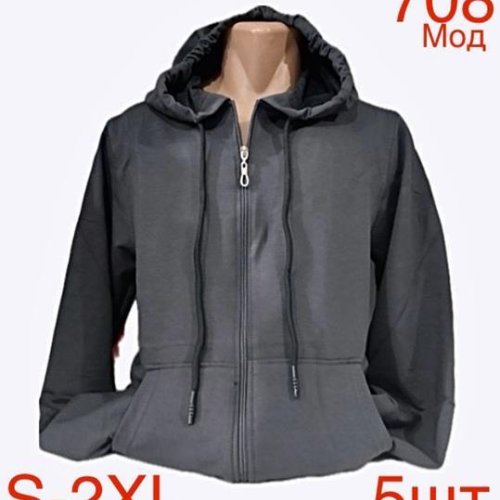 Кофта спорт Надийка (S-2XL) ND2-708 d.grey (зима) Надийка ND2-708 d.grey