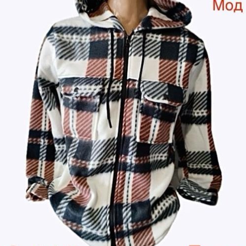 Рубашка Надийка (S-2XL) ND26-728 d.grey (зима) Надийка ND26-728 d.grey