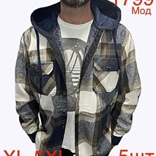 Рубашка Надийка (XL-5XL) ND92-1799 khaki (зима) Надийка ND92-1799 khaki