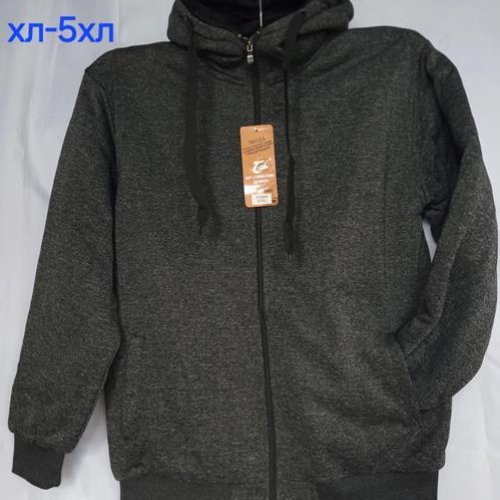 Кофта спорт Hoan (XL-5XL) 708 d.grey (зима) Hoan 708 d.grey