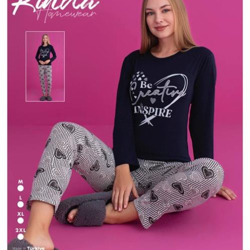 Пижама 4 Seasons (M-2XL) 2946 navy (деми) 4 Seasons 2946 navy