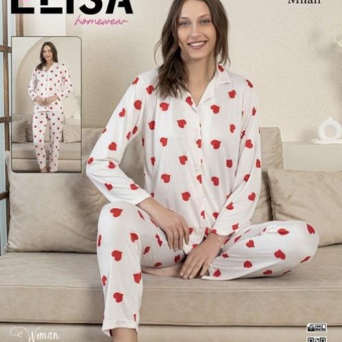 Пижама 4 Seasons (M-2XL) MLN16 white (деми) 4 Seasons MLN16 white