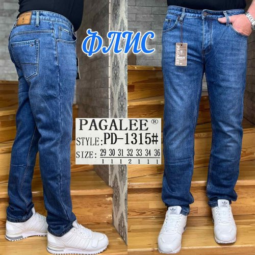Джинсы God Baron (29-36) PD-1315 blue (зима) God Baron PD-1315 blue