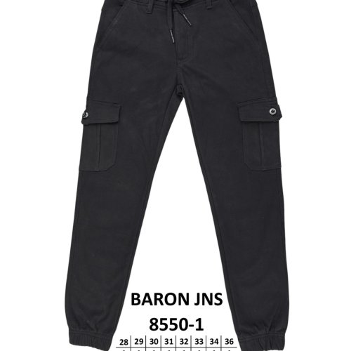 Джинсы God Baron (28-36) 8550-1 black (зима) God Baron 8550-1 black