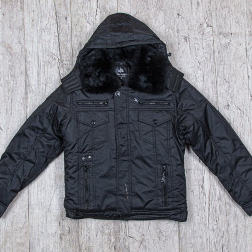 Куртка Meisty (XL-4XL) 375-1 black (зима) Meisty 375-1 black