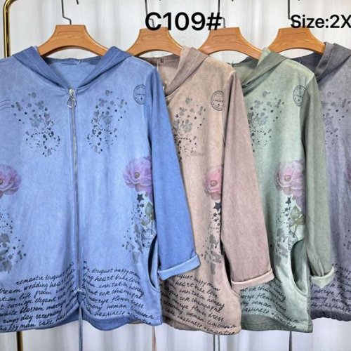 Кофта Modnulya (2XL-5XL) C109 grey (деми) Modnulya C109 grey