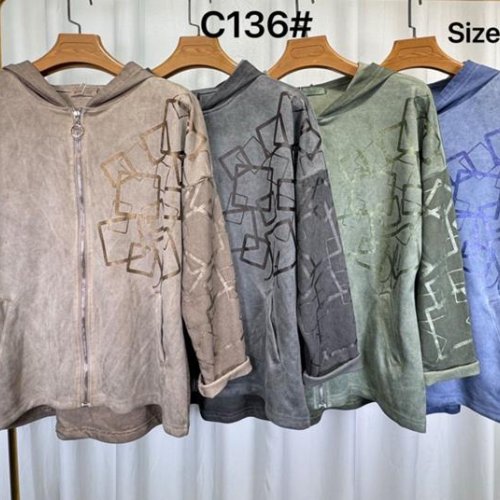 Кофта Modnulya (2XL-5XL) C136 beige (деми) Modnulya C136 beige