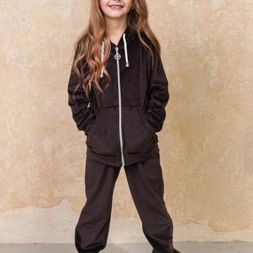Костюм спорт Moda school (122-140) 8567 brown (122-140) (деми) Moda school 8567 brown (122-140)