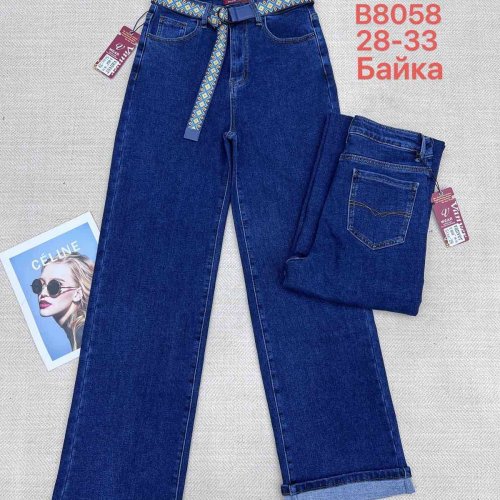 Джинсы Vanver (28-33) B8058 blue (зима) Vanver B8058 blue