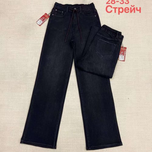 Джинсы Vanver (28-33) B82093 black (зима) Vanver B82093 black