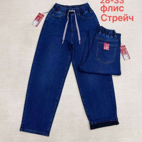 Джинсы Vanver (28-33) B8337 blue (зима) Vanver B8337 blue