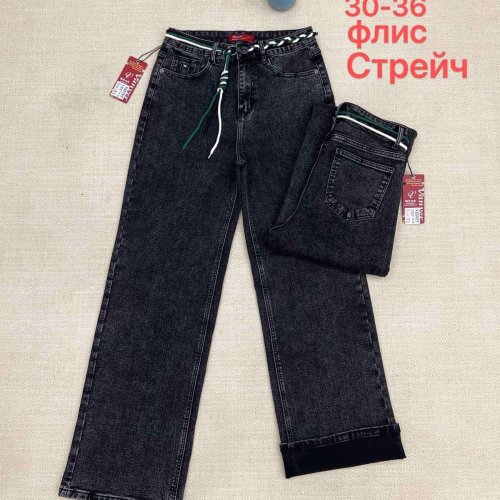 Джинсы Vanver (30-36) D82107 black (зима) Vanver D82107 black