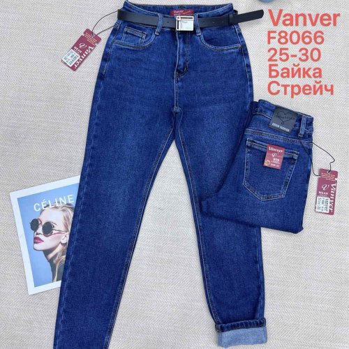 Джинсы Vanver (25-30) F8066 blue (зима) Vanver F8066 blue