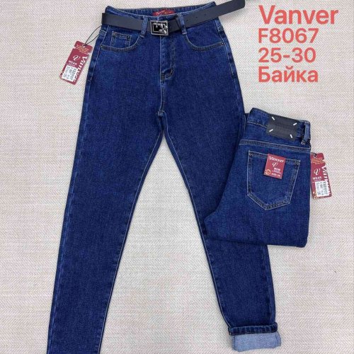 Джинсы Vanver (25-30) F8067 blue (зима) Vanver F8067 blue