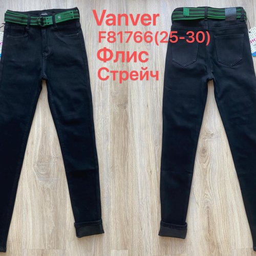Джинсы Vanver (25-30) F81766 black (зима) Vanver F81766 black