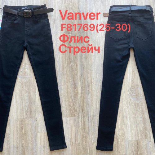 Джинсы Vanver (25-30) F81769 black (зима) Vanver F81769 black