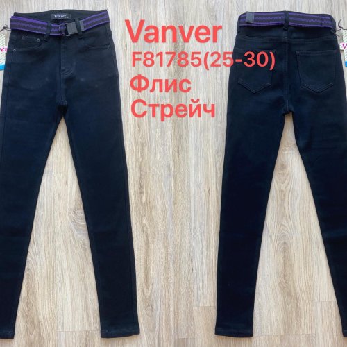 Джинсы Vanver (25-30) F81785 black (зима) Vanver F81785 black