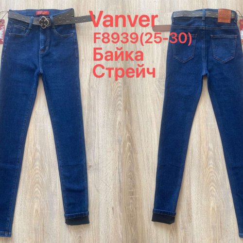 Джинсы Vanver (25-30) F8939 blue (зима) Vanver F8939 blue