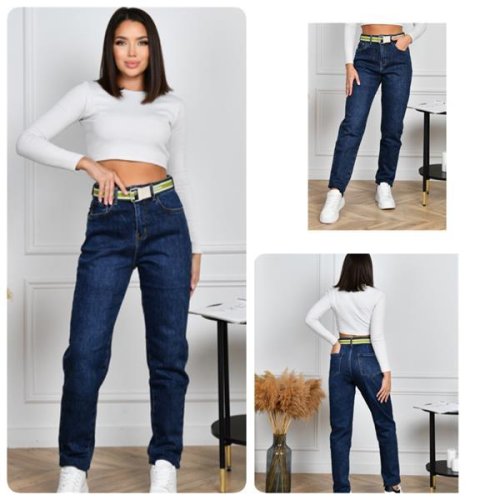 Джинсы Lady N (28-33) 777 blue (зима) Lady N 777 blue