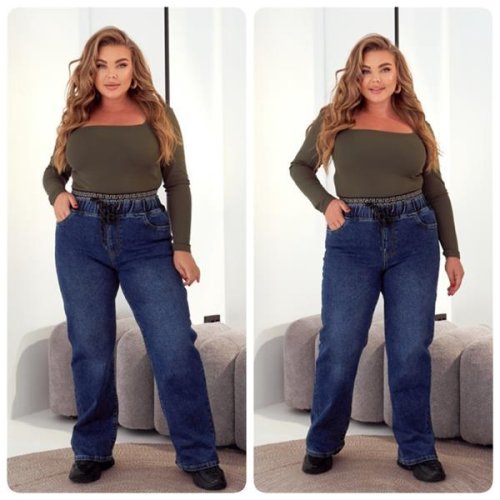 Джинсы Lady N (32-42) 856 blue (деми) Lady N 856 blue