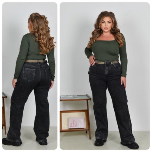 Джинсы Lady N (32-42) 190 grey (деми) Lady N 190 grey