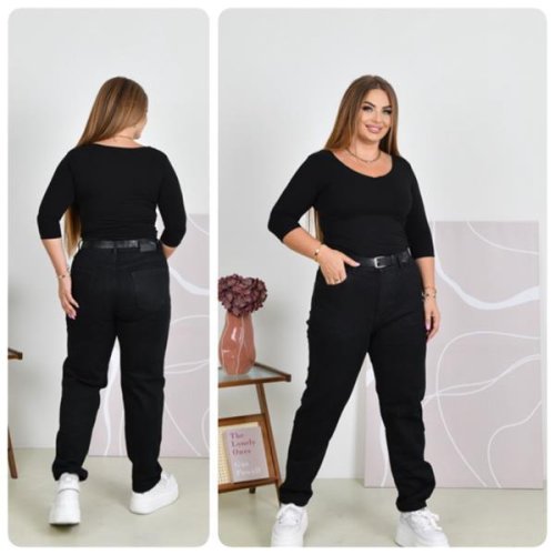 Джинсы Lady N (32-42) 199 black (деми) Lady N 199 black