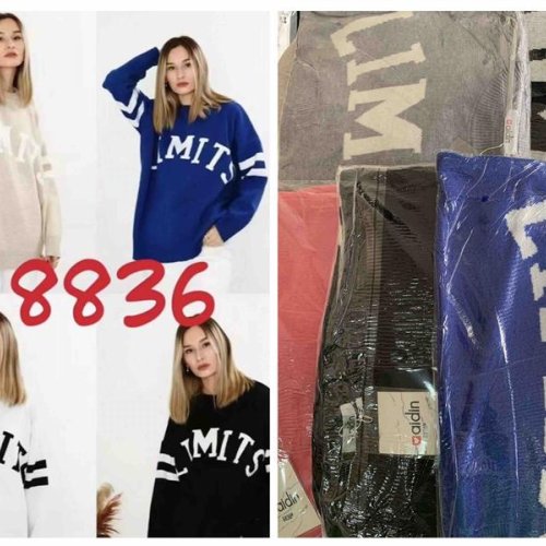 Свитер Aidin-шик шок (one size) 8836 blue (деми) Aidin-шик шок 8836 blue