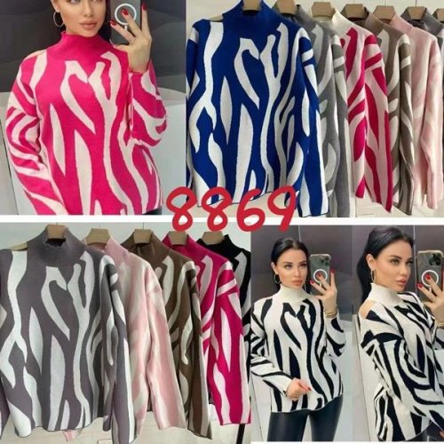 Свитер Aidin-шик шок (one size) 8869 pink (деми) Aidin-шик шок 8869 pink