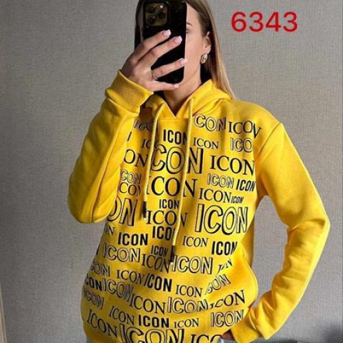 Худи FSN (42-50) 6343 yellow (зима) FSN 6343 yellow