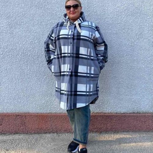 Рубашка Romeo life (50-60) 855-4 grey (зима) Romeo life 855-4 grey