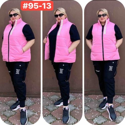 Жилетка Romeo life (52-62) 95-13 pink (деми) Romeo life 95-13 pink