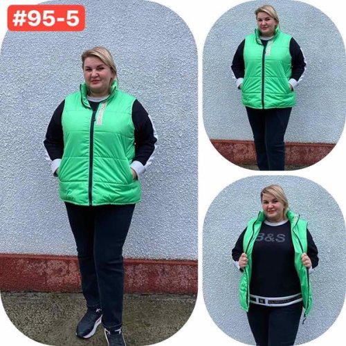 Жилетка Romeo life (52-62) 95-5 green (деми) Romeo life 95-5 green