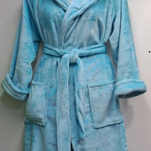 Халат Romeo life (M-2XL) RL726 l.blue (зима) Romeo life RL726 l.blue