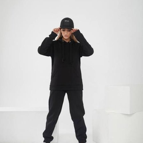 Костюм спорт Romeo life (44-58) 886 black (зима) Romeo life 886 black