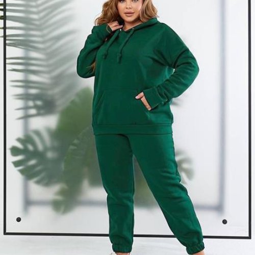 Костюм спорт Romeo life (44-58) 886 green (зима) Romeo life 886 green