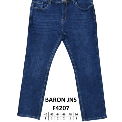 Джинсы God Baron (42-50) F4207 blue (зима) God Baron F4207 blue