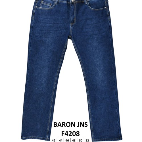 Джинсы God Baron (42-52) F4208 blue (зима) God Baron F4208 blue