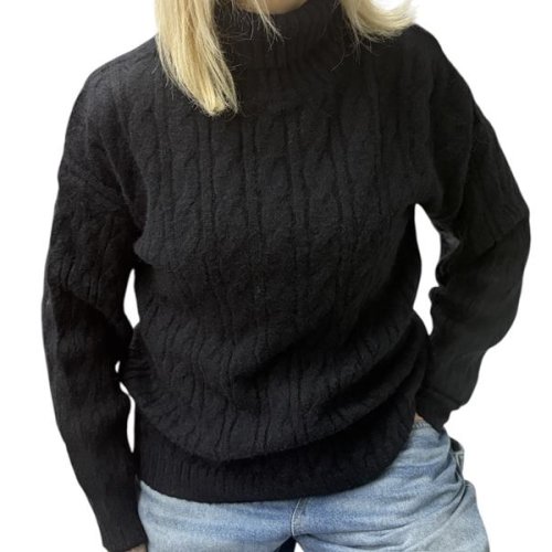 Свитер Elena&Vika (46-52) 24027 black (зима) Elena&Vika 24027 black