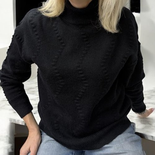 Свитер Elena&Vika (46-52) 24040 black (зима) Elena&Vika 24040 black