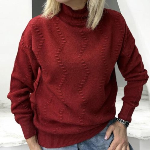 Свитер Elena&Vika (46-52) 24040 terrakot (зима) Elena&Vika 24040 terrakot