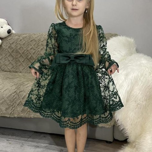 Платье Kosmy (110-128) K216 green (деми) Kosmy K216 green