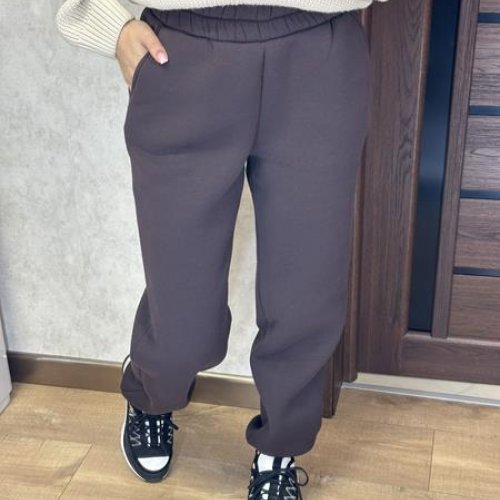 Штаны спорт Valentina (42-56) 301 d.grey (зима) Valentina 301 d.grey