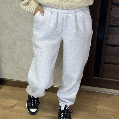 Штаны спорт Valentina (42-56) 301 l.grey (зима) Valentina 301 l.grey