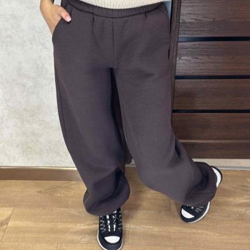 Штаны спорт Valentina (42-56) 302-2 brown (зима) Valentina 302-2 brown