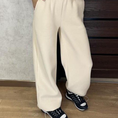 Штаны спорт Valentina (42-56) 302-2 l.beige (зима) Valentina 302-2 l.beige