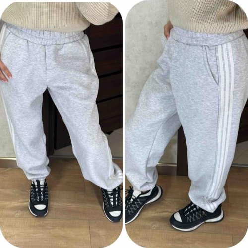 Штаны спорт Valentina (42-56) 303 l.grey (зима) Valentina 303 l.grey